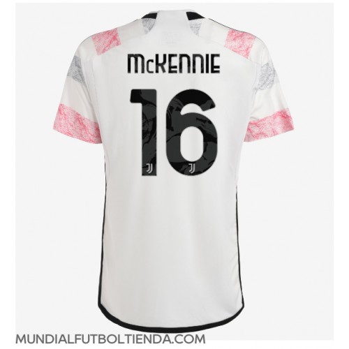 Camiseta Juventus Weston McKennie #16 Segunda Equipación Replica 2023-24 mangas cortas